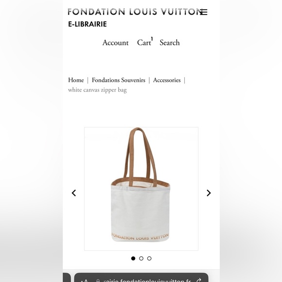 3 pcs LOUIS VUITTON Fondation NEW canvas tote, laptop case and key chain BUNDLE! - Picture 10 of 12